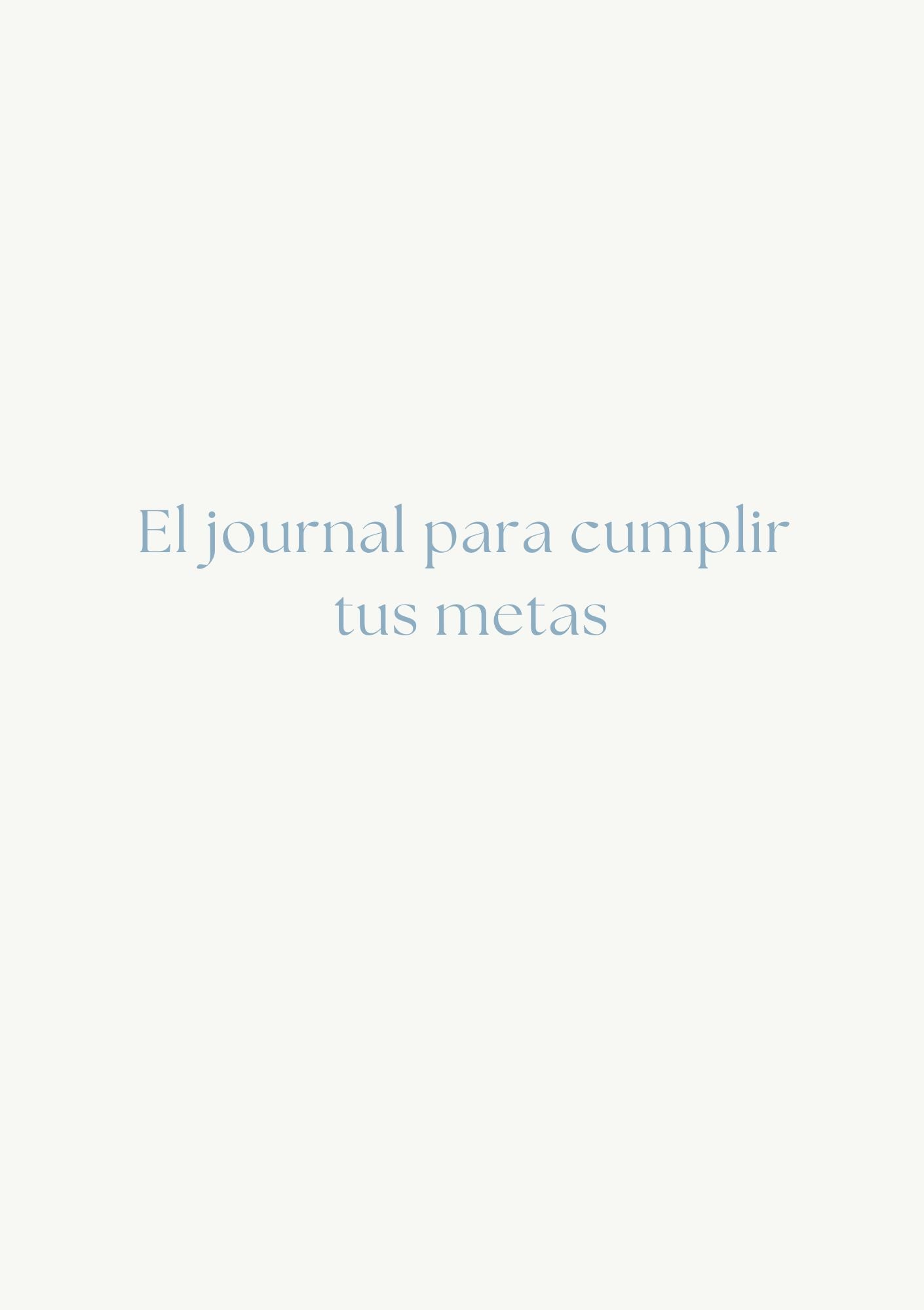 Un journal digital para cumplir metas